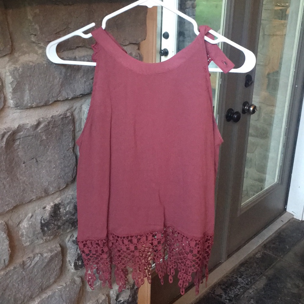Maroon shirt